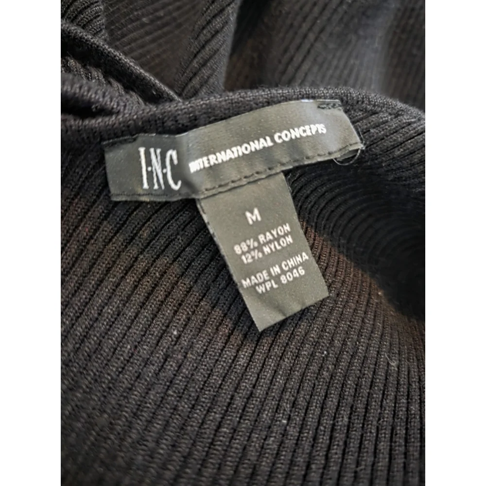 inc international concepts Tank Top Black Size Medium INC Criss Cross - Picture 4 of 4